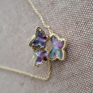 Lillia Butterfly Necklace AND Earrings